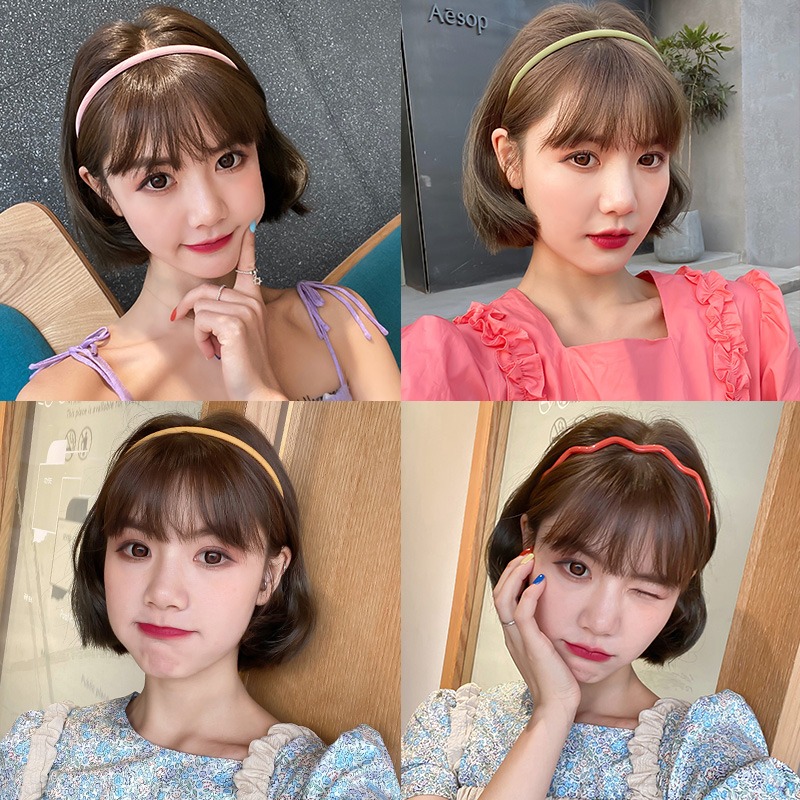 Kunststoff Frosted Rutschfeste Gesichtswäsche Haarbänder Stirnband Frauen Mädchen Haar Kopf Hoop Bands Scrunchie Zubehör Kopfschmuck Ornamente
