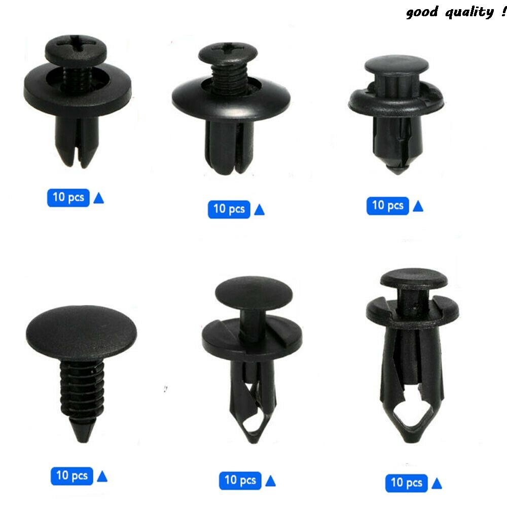 Clips de fixation pour voiture, 6 tailles, 60 pièces, pour Mitsubishi Asx Lancer 10 9 Outlander Pajero Sport L200 Expo éclipse
