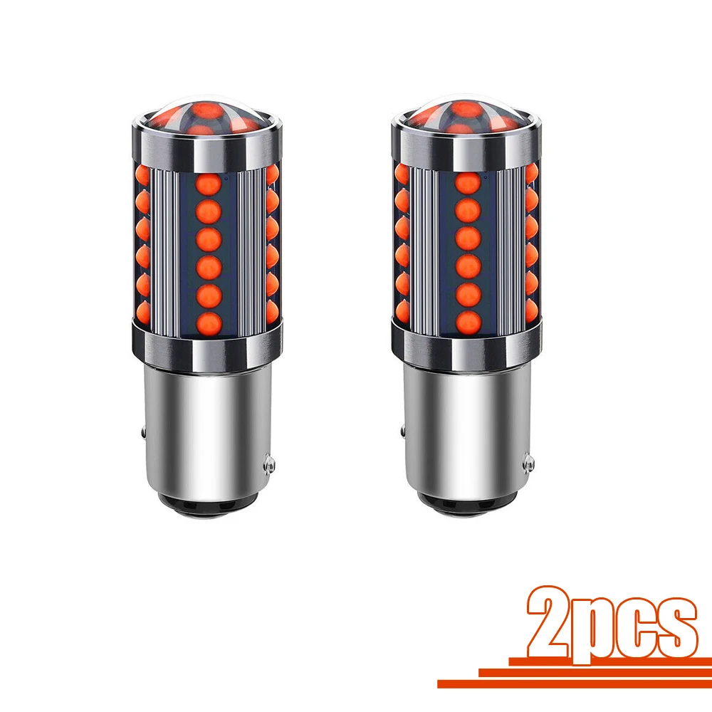 2x1157 BAY15D 36 COB luz trasera LED roja luz de freno de señal de coche bombilla de estacionamiento ajuste de coche accesorios de piezas exteriores universales