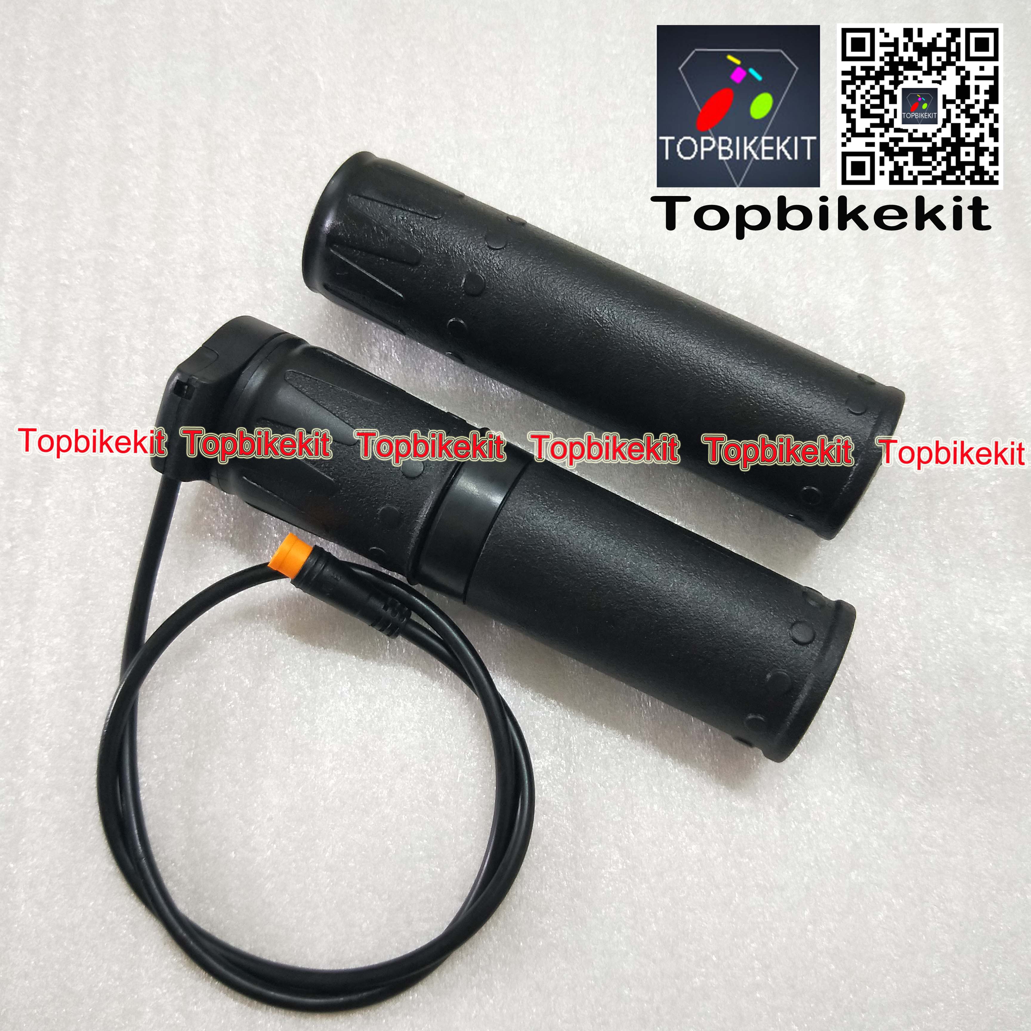 Ebike Wuxing Half Twist throttle FT158 with 3Pins Julei Waterproof Connector Wuxing Throttle for Electric Bike