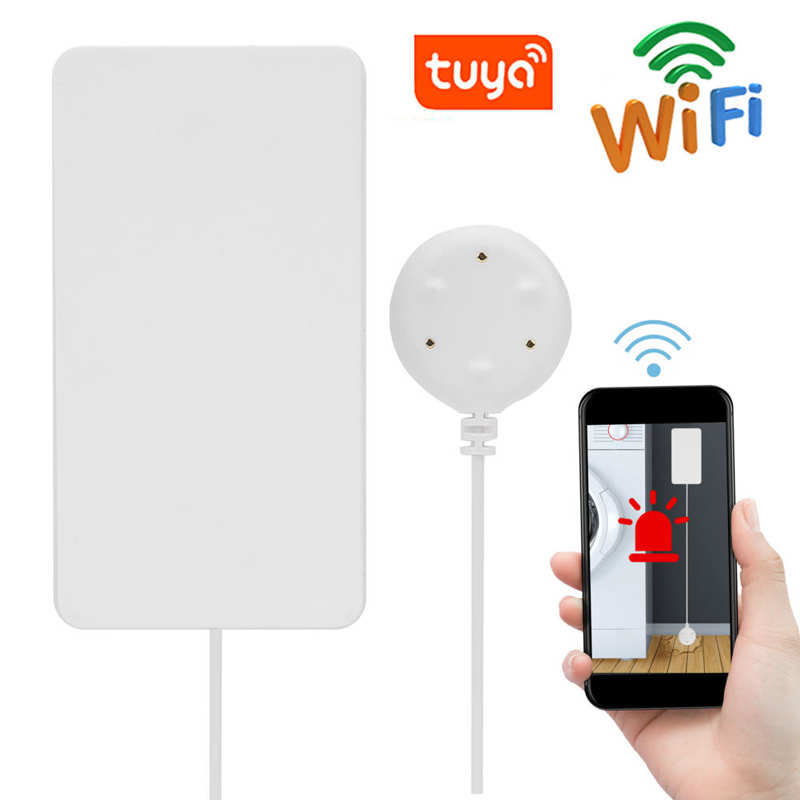 WIFI Water Leak Detector Flood Level Sensor Smart Home Kitchen Overflow Alarm Home Security Tuya APP