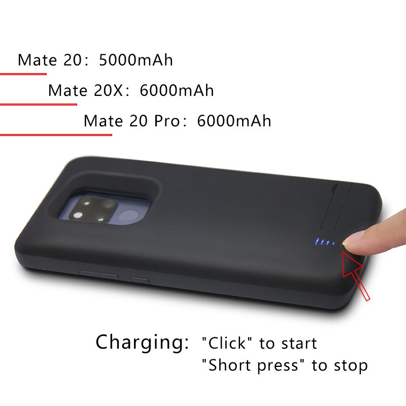 6000mAh Battery Charger Case Charging Power Case Battery Case For HUAWEI Mate 20X Power Bank For HUAWEI Mate 20X 5G Case Battery