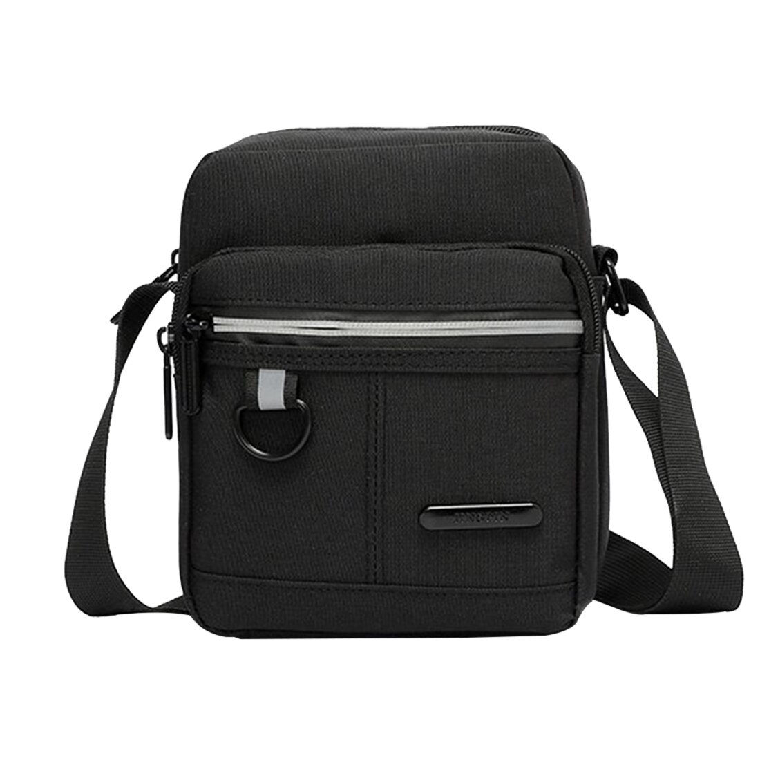 Bolsa de mensajero de 3 capas para hombre, bolsos de hombro tipo bandolera de viaje, Bolso pequeño de mano con cremallera para trabajo y negocios