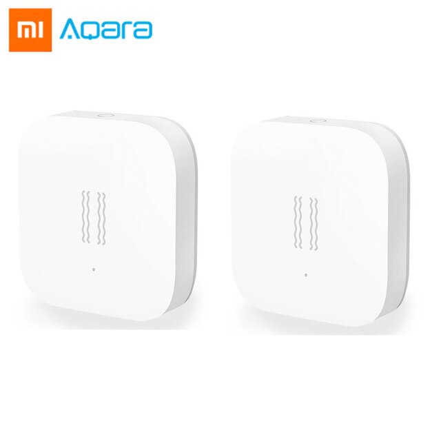 Aqara Vibration Sensor - Built-in Gyro Motion Sensor - For Mi Home App - International Version: 2 pcs