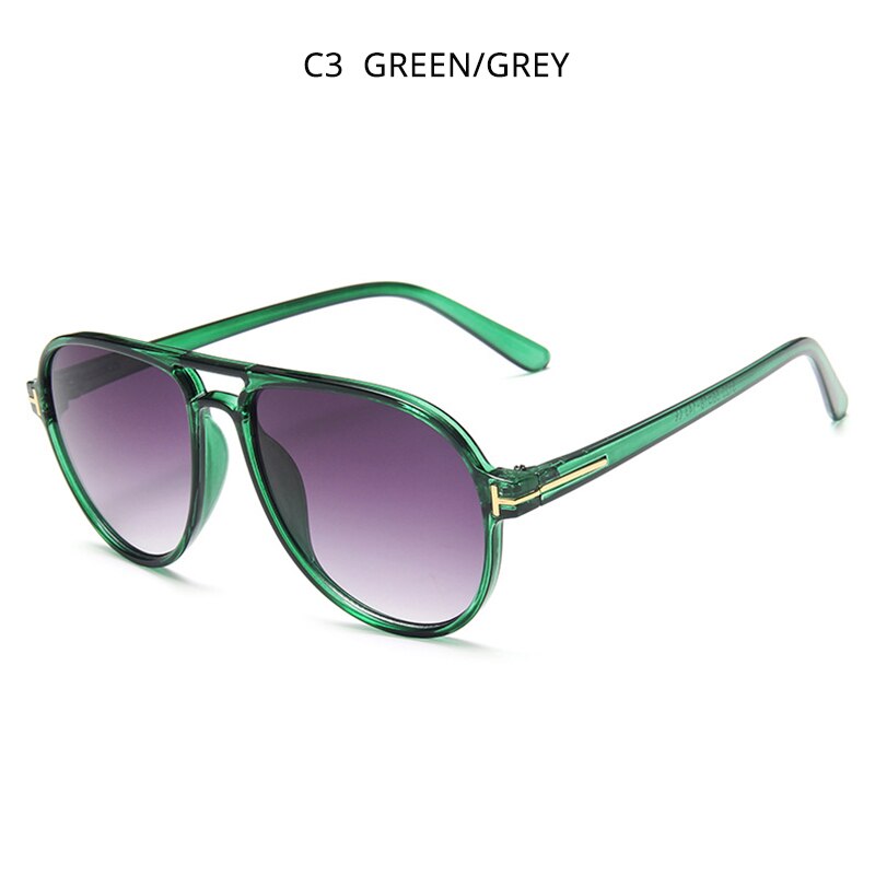 Hooban estilo piloto do vintage óculos de sol dos homens à moda design da marca de condução óculos de sol masculino retro grande quadro sombra: Green Grey