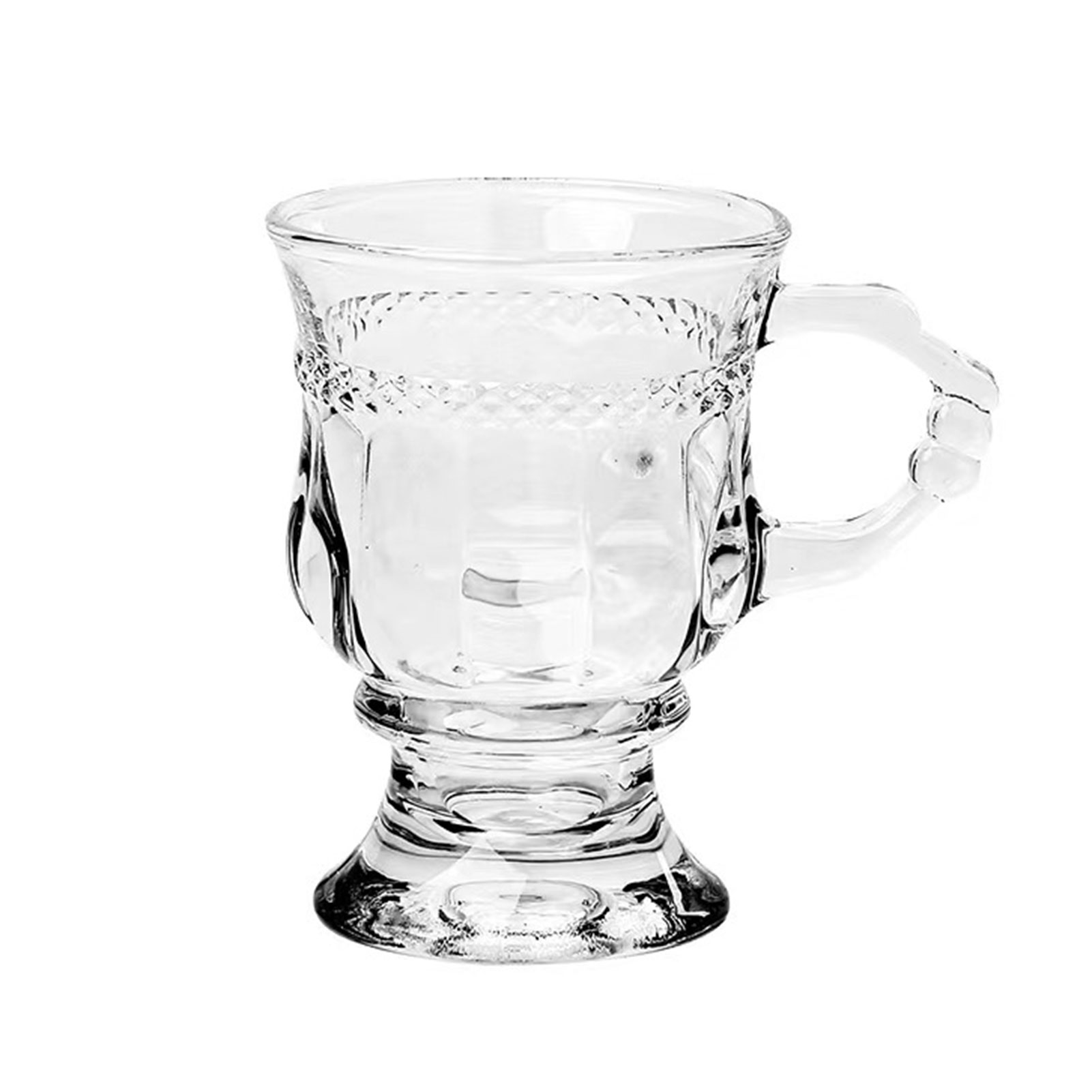 Tall Coffee Glass Mugs Heat Resistant Decorative Cup For Tea Coffee: army green