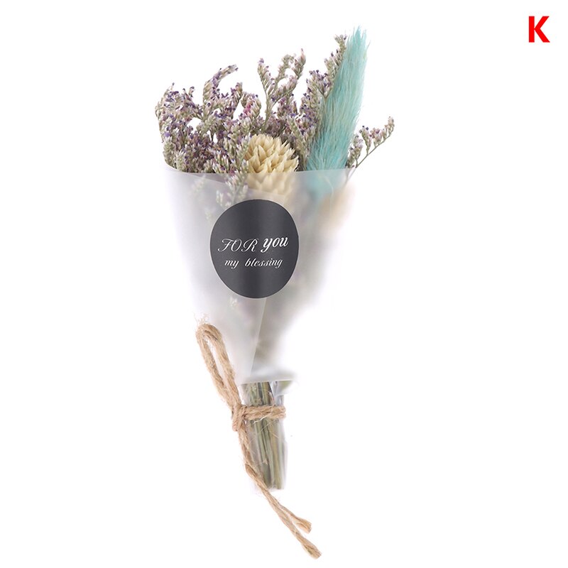 Tør blomst kunstigt krystalgræs til valentinsdag indretning mini buket gør det selv piger tørrede blomster fotografi rekvisit: K