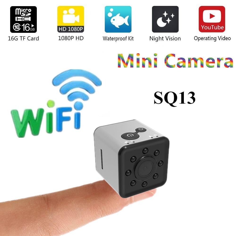 Mini caméra de Sport SQ13 HD 1080P, petit caméscope étanche, grand Angle, vidéo DVR, SQ 13