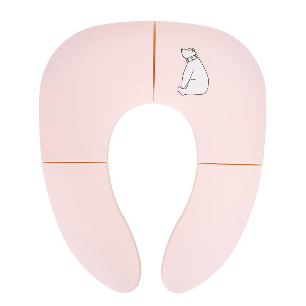 Outdoor Baby Toilet Seat Potty Training Seat Portable Toddlers Kids Potties Trainer Seats Home Non-slip Child Lavatory Seat: Pink