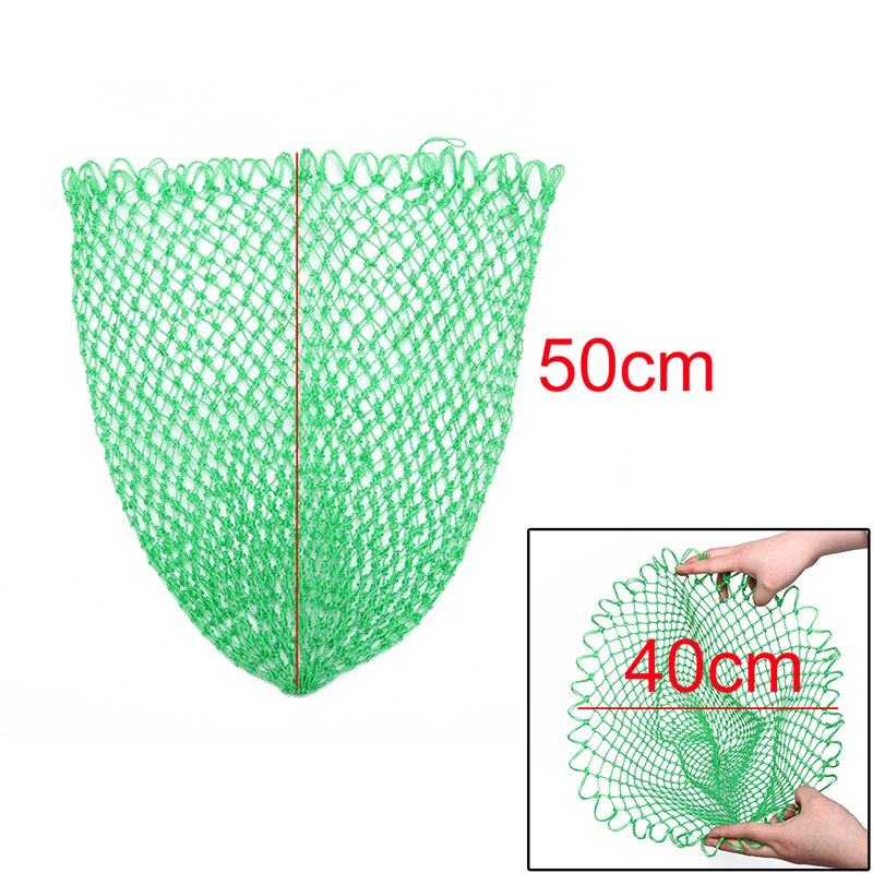 1PC Nylon Fishing Net 35/45/70cm Green Nylon Fishing Nets Fishing Collapsible Rhombus Mesh Hole Folding Dip Net: 40cm