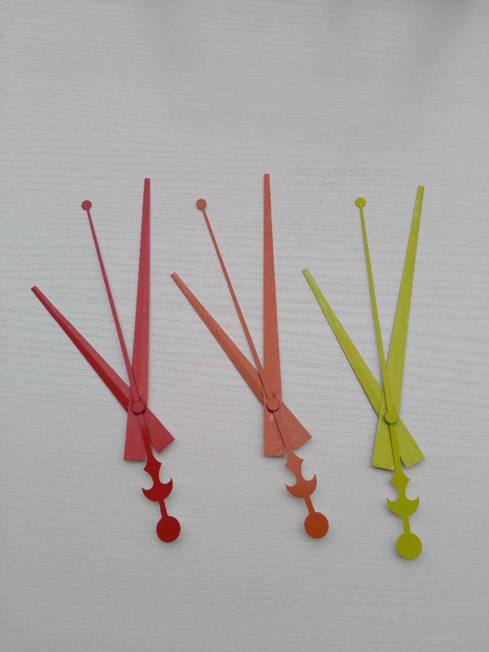 100Sets Metal Colorful Quartz Clock Arms DIY Clock Hands Clock Parts Accessories