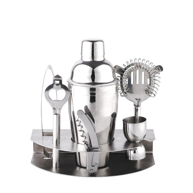 16pcs/set Acrylic Stainless Steel Cocktail Shaker Bar Wine Mixer Set Bartender Cocktail Hand Shaker Tool Kit Party Bar Tool