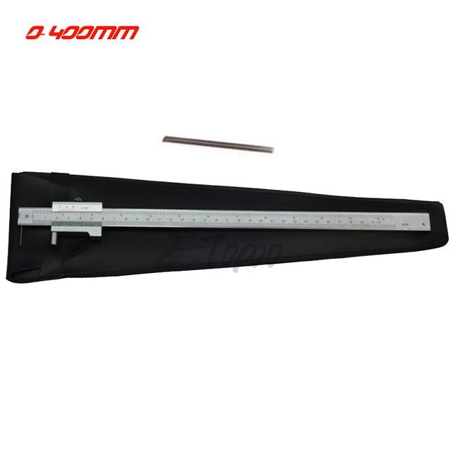 Parallel crossed caliper 0-200mm 0-300mm 0-400mm stainless steel parallel crossed vernier caliper Measurement Tool with scriber: 400mm
