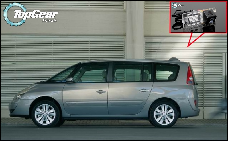 Caméra voiture pour Renault Espace 4 VI | Vue arrière de , caméra de recul, TopGear amis, utilisation comme CCD + RCA