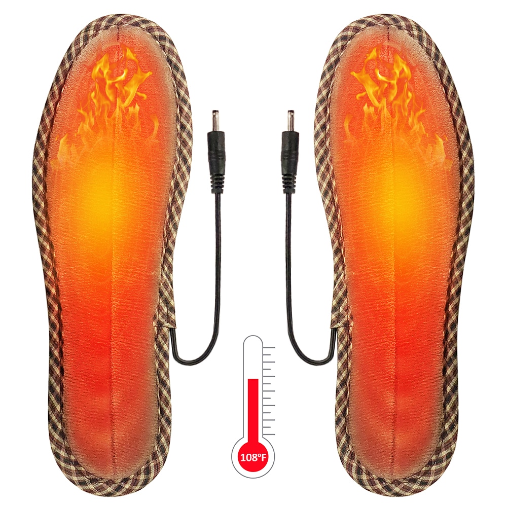 USB Electric Heated Insoles Heating Shoes Pad InsertElectric Heated Feet Warmers for Men Women Camping Skiing Winter Sports