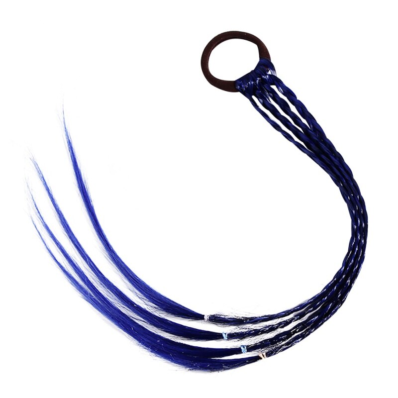 Toddler Baby Girls Headband Twist Braid Rope Simple Rubber Band Hair Accessories baby headband baby girl headbands w: Navy Blue