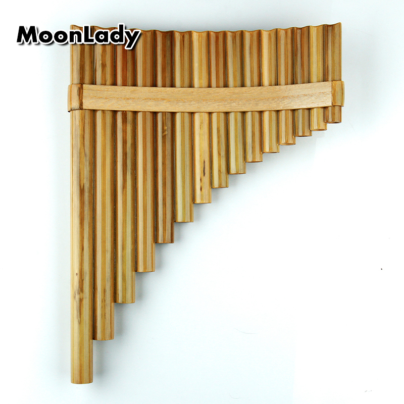 15 pfeifen panflöte g-tonart chinesische musikinstrumente originalfarbe braun traditionelles holzblasinstrument handgemachte panflöten