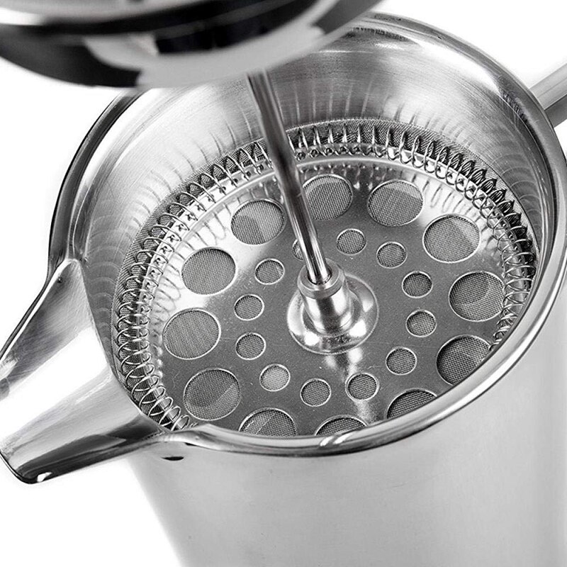 Franse Pers Koffiezetapparaat Rvs Dubbelwandige Koffie Percolator Pot Grote Capaciteit Handleiding Espressomachine Pot