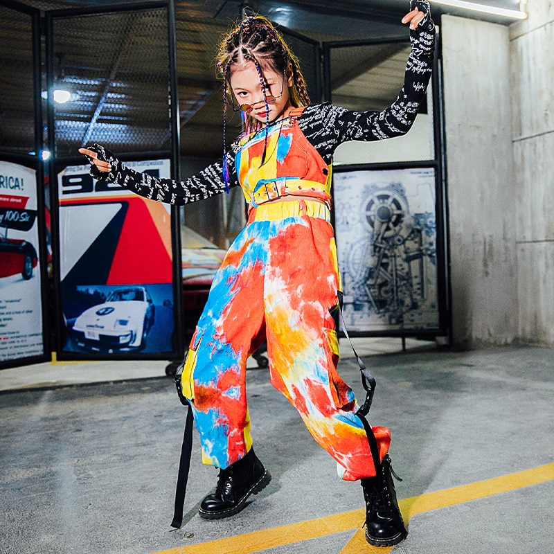 Kinderjazzdanskostuums meisjes hiphop zilveren topjes roze broeken kinderstraatdansoptredens podiumkleding dql 3170