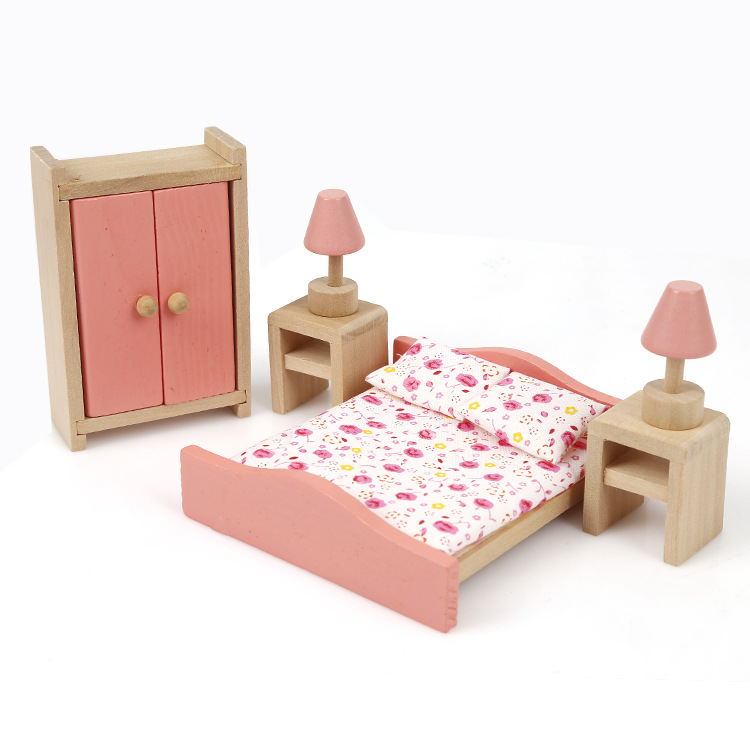 Mini små møbler legehus pædagogisk legetøj gør-det-selv små møbler karakter legehus møbler møbler blandet-
