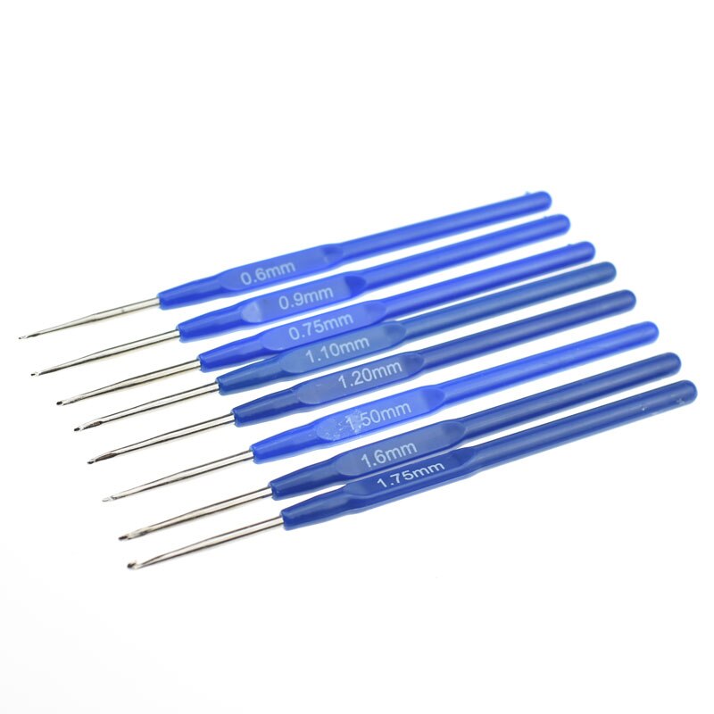 8pcs/lot Crochet Hook Set 0.6mm-1.75mm DIY Crochet Hooks Needle Arts Craft For Crochet Hooks And Knitting Needles Sewing Tools