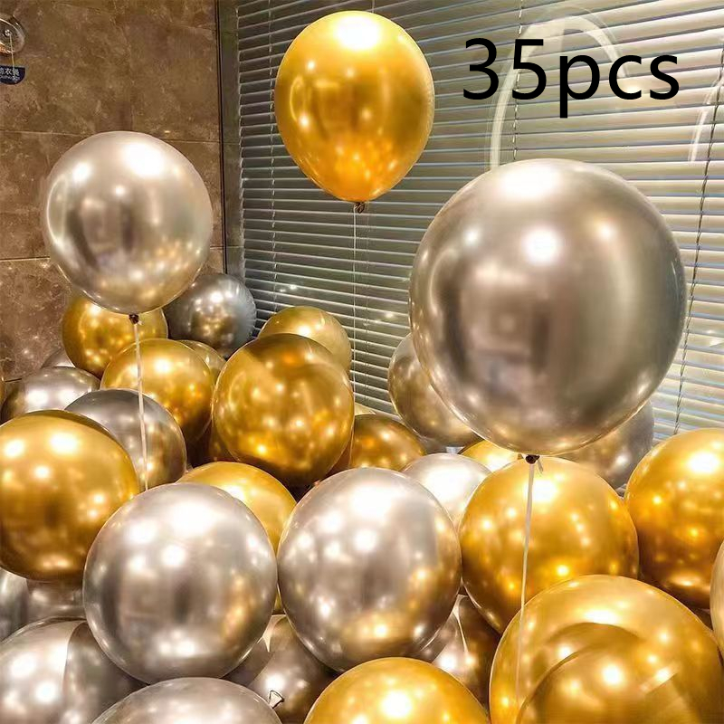 16pcs Black Metallic Sequin Balloons for Birthday Wedding Graduation Party Balloon Decoration: Dark Khaki