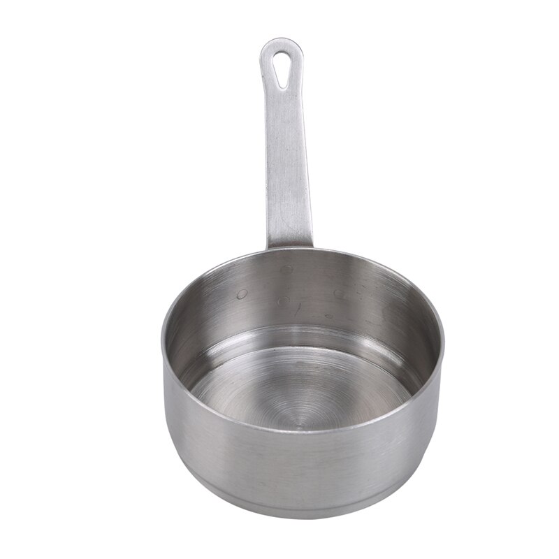Med håndtag sauce pande hjemmebrug fondue smør køkken runde madlavning værktøj mini suppe rustfrit stål mælk opvarmning bærbar: Stor 100ml