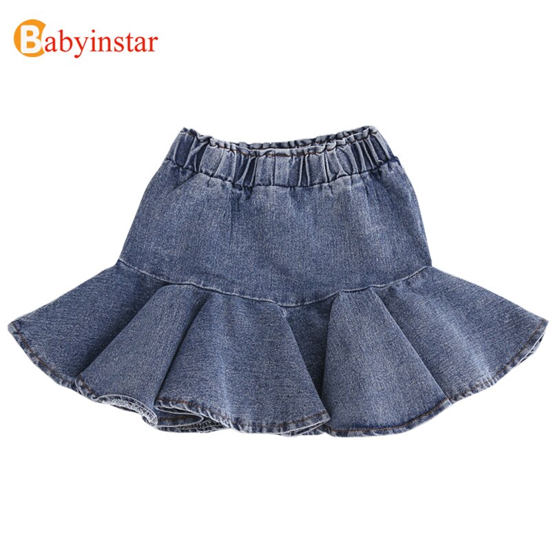 Babyinstar-jupes pour petites filles | En Denim, Mini trompette, jupes Tutu, pour enfants, d'été