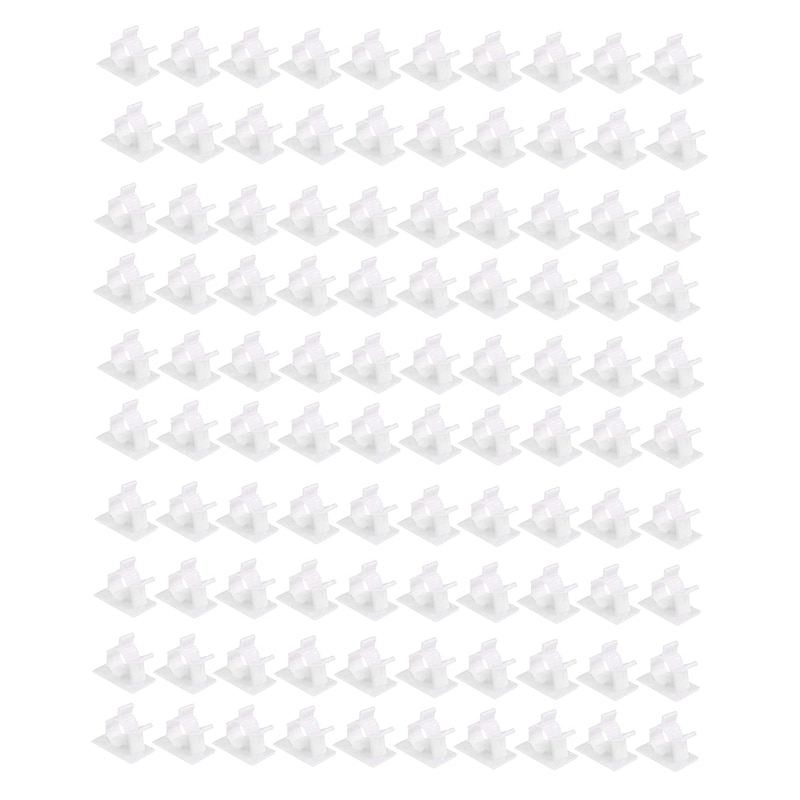 100Pc Self Adhesive Cable Clips Wire Clips Cable Clamps Tie Holder Cable Wire Organizer Management for Car