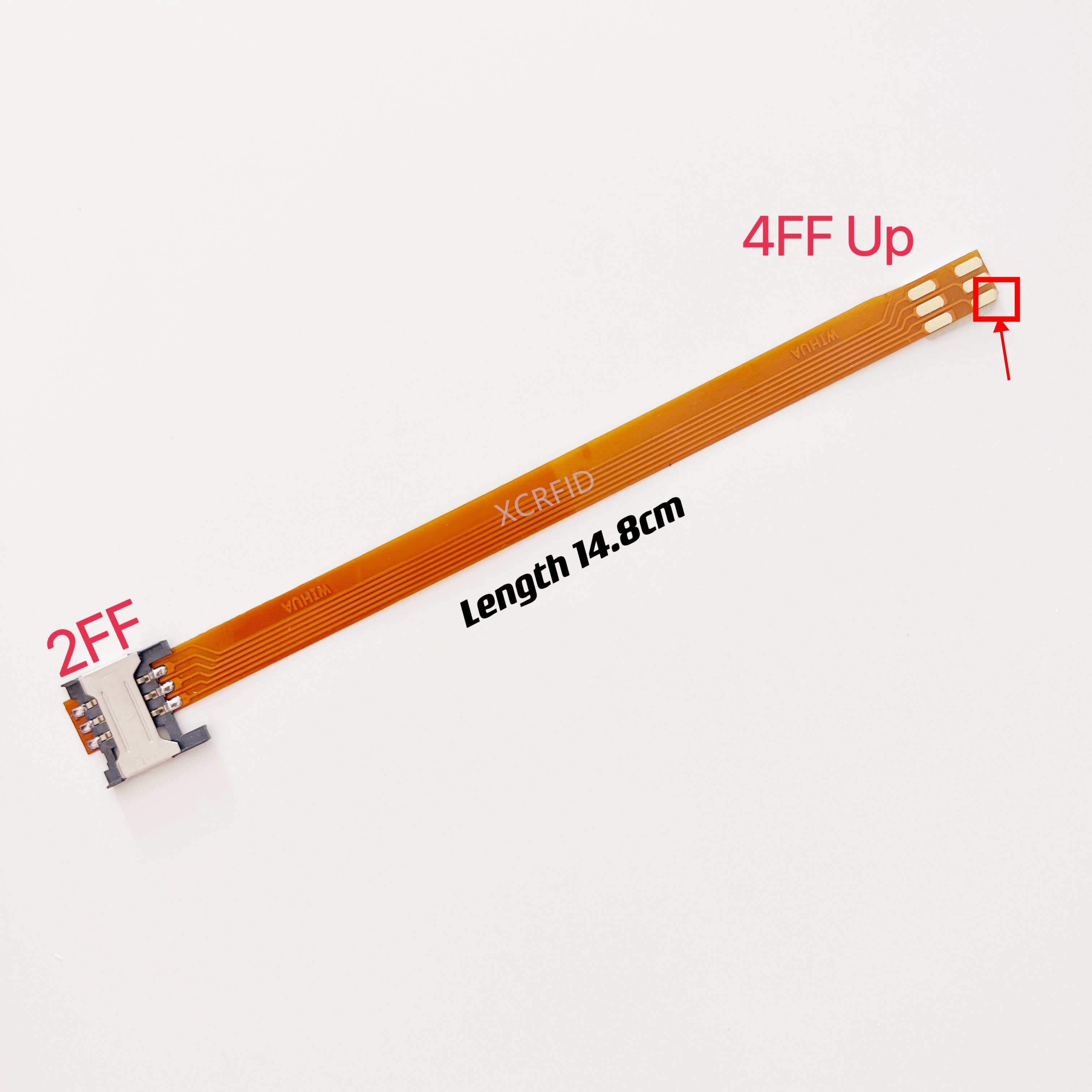 Convertisseur d'extension de carte SIM Standard 2FF vers carte 3FF Micro 2FF Standard 4FF Nano sim, adaptateur d'extension de câble souple fpc 148mm: green