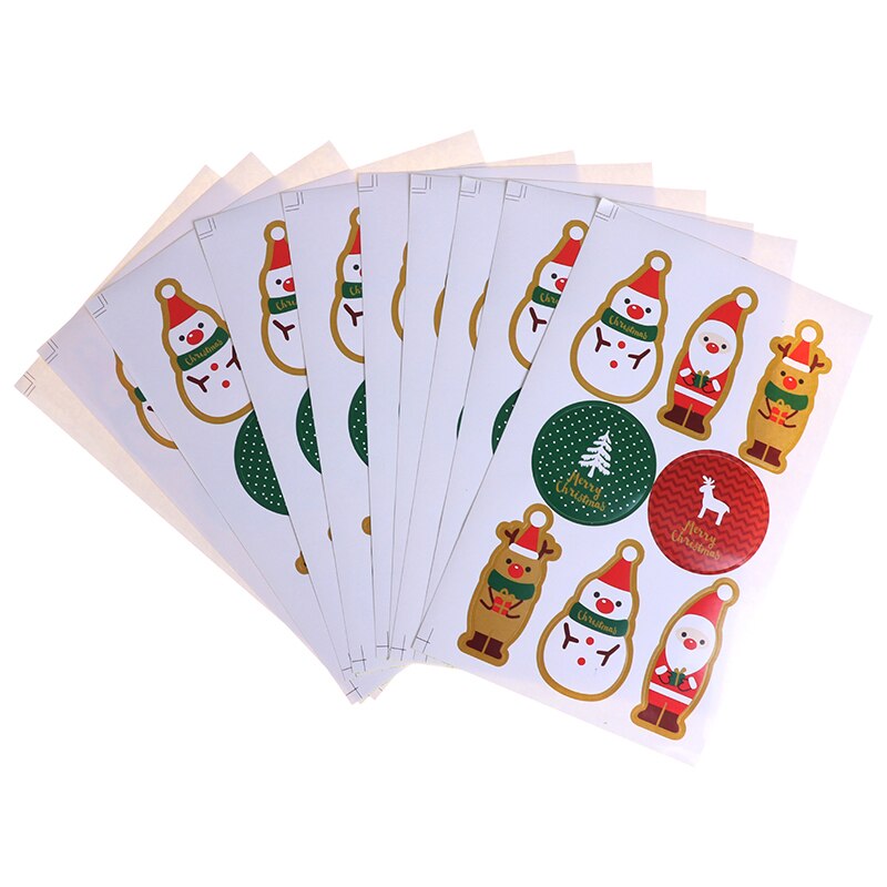 80 Stks/set Kerst Thema Serie Kerstman Sticker Label