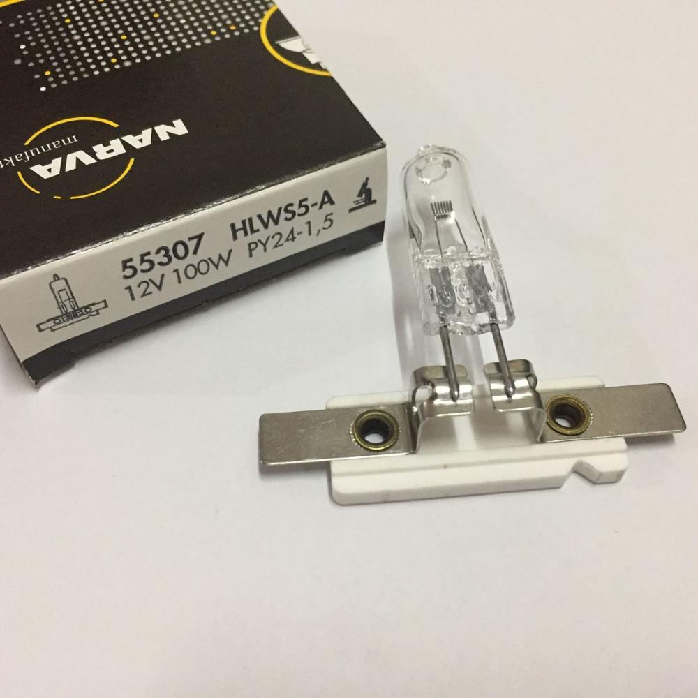 Narva 55307 hlws 5-a 12v 100w py24-1.5 halogenpære ,12 v 100w lampe,zeiss jena mikroskop lys