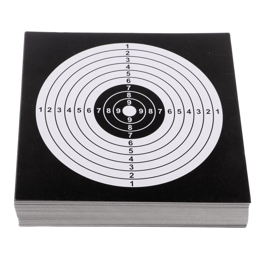 100x Adhesive Reactive Paper Targets for Practice