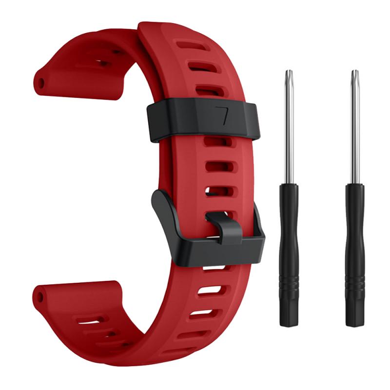 Voor Garmin Fenix 3 5X 5 Plus 3HR Vervanging Sport Siliconen Polsband Horlogeband Smart Accessoires Band In Voorraad: red