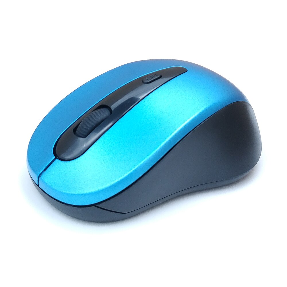 Draadloze Muis Computer Muis Draadloze 2.4Ghz 1600 Dpi Ergonomische Muis Mause Optische Usb Pc Muizen Voor Pc Laptop: Blauw