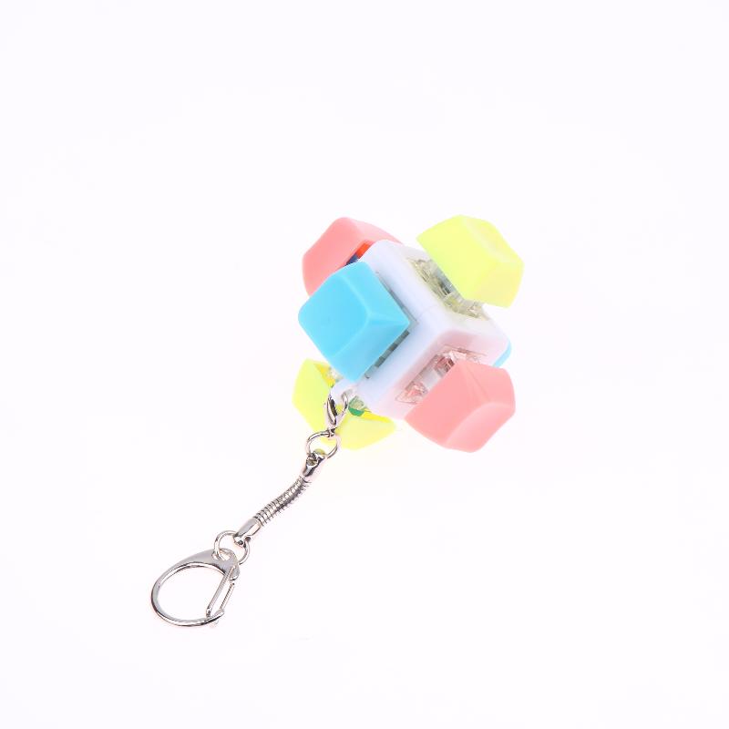 {kein Licht}9 Tasten Tastatur Tastenkappen zappeln Spielzeug Party betonen Linderung Diy Tastenkappen Spielzeug Tastaturkappe Fingerknopf zappeln Finger Keycap: HELLGRAU