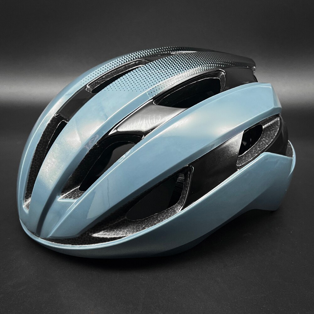 2022 Aerodynamic Wind Road Bike Helmet Men Women Ultralight Velocis City Race Bicycle Helmets MTB Mountain Bike Safety Cap: Blue-Black