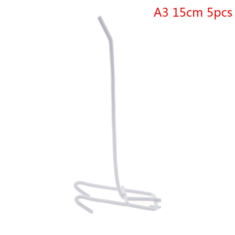 5pcs Wall Mesh Display Hooks Storage Racks Retail Shop Peg Goods Shelf Metal Panel Hang Fits Perforated Workshop Hook Arm: A3