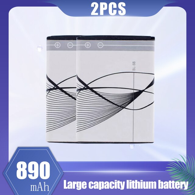 1-20PCS 890mAh BL-5B BL5B BL 5B Replacement Lithium Phone Battery For Nokia 5140 5300 5320 N80 N83 6120C 7360 3220 3230 5070: 2PCS