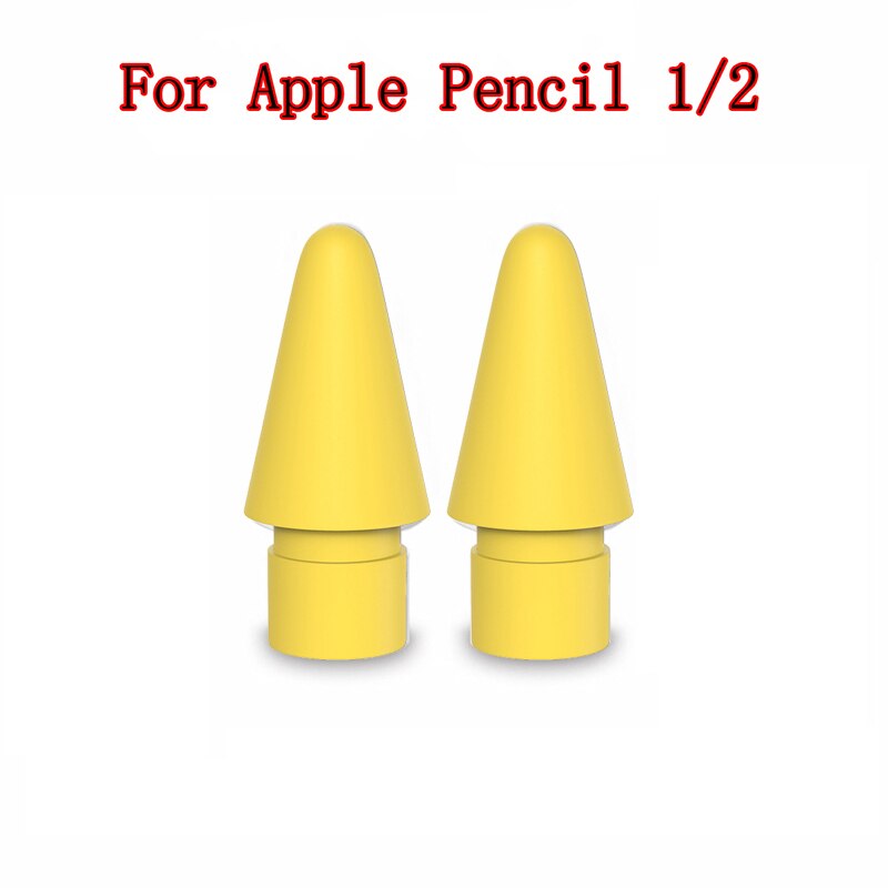 Per Apple Pencil Tip punta di ricambio di ricambio per Apple Pencil 1a 2a generazione di stilo per Apple pencil nib peilinc pencil Tip: 2 yellow pencil tip