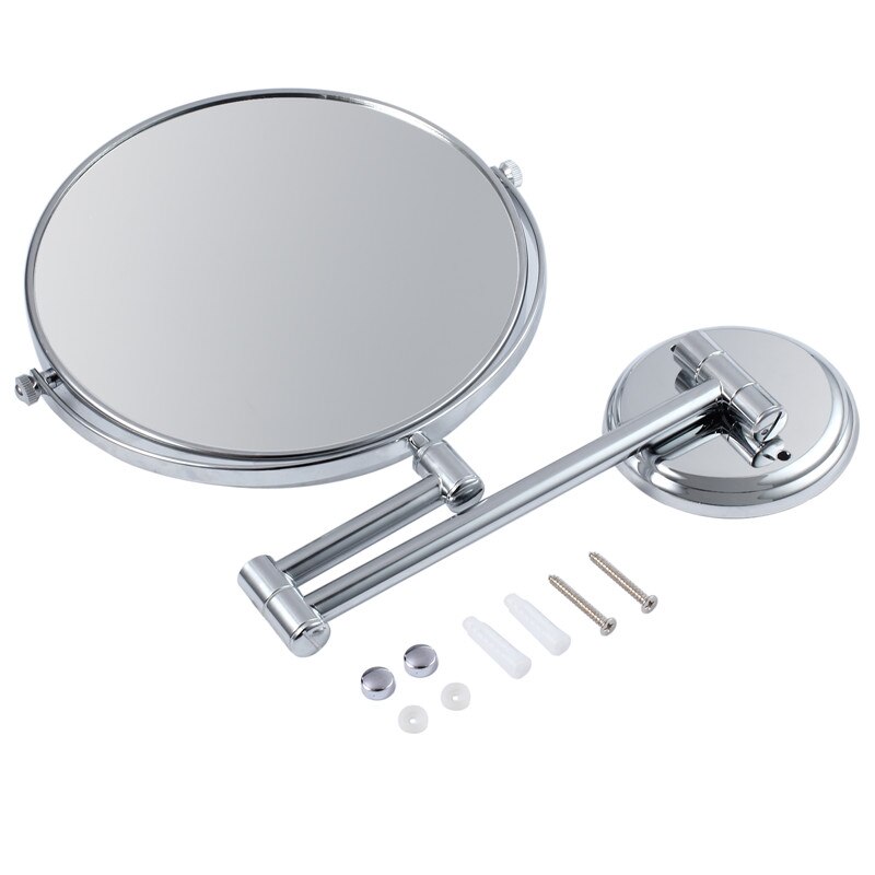 Tanice 10X Vergroting Muur Gemonteerde Spiegel 8 ''Twee-Side 360 Graden Swivel Spiegel Voor Bad Make-Up dragen Scheren Gepolijst Chroom