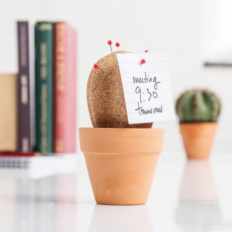 Corcho Cactus Sharp corcho madera mensaje titular Phellem corcho madera tablón de anuncios grueso organizador de escritorio grueso Memo titular con Pins
