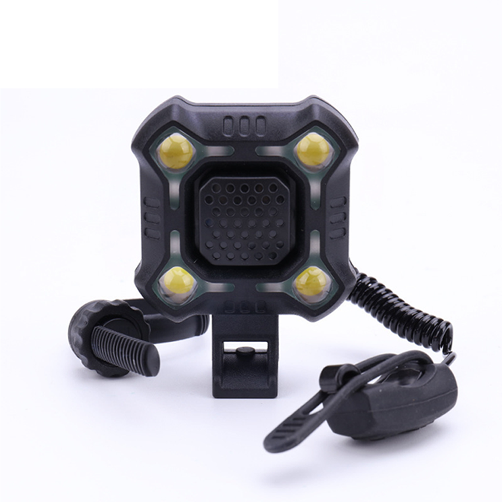 Mountainbike-Lampe, Hupenglocke, drei-in-eins, Ultra-laute Glocke, Fernscheinwerfer, wiederaufladbares USB-Rücklicht-Zubehör: verrotten