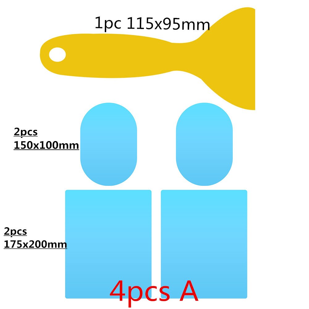 2/4pz pellicole per specchietti retrovisori per auto pioggia impermeabile antiappannamento specchio per auto copertura antipioggia pellicola per vetri antipioggia per vetri