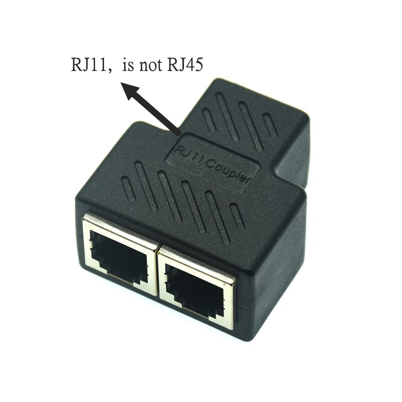 1PCS RJ11 6P6C 6P4C 6P2C Female To Female 1 to 2 Splitter PCB Connection Telephone Cable Coupter