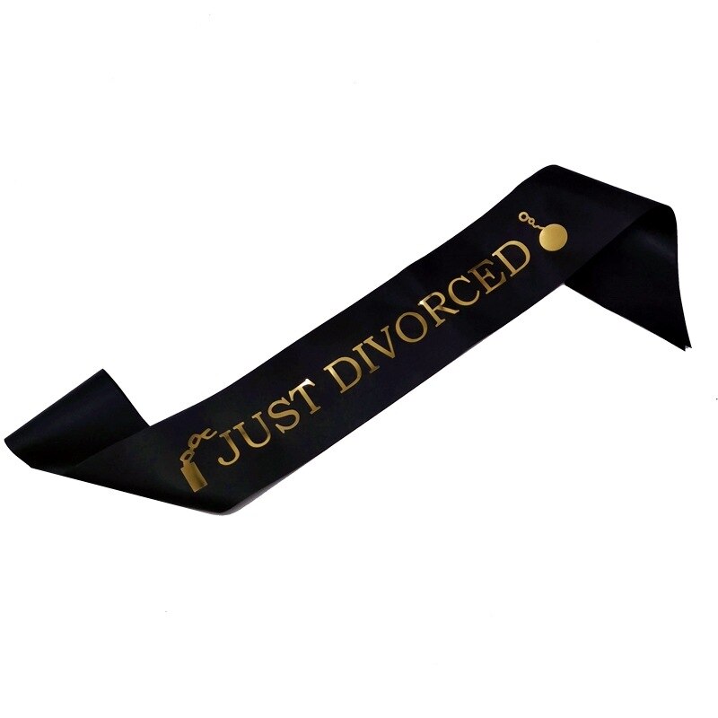Just Divorced sash crown Tiara headband Single Ladies Party Decoration Supplies Goodbye Party Photo Prop Funny : sash