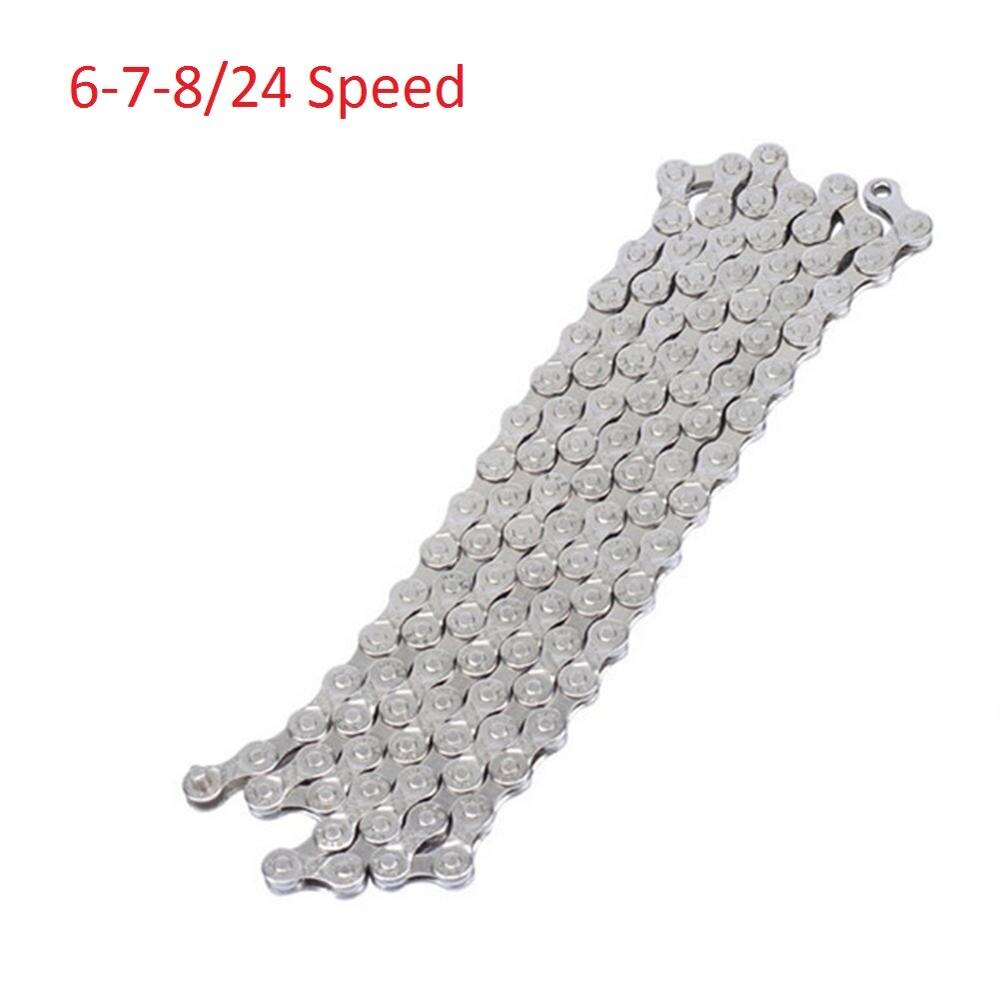 Mountain Bicycle Road Bike Full Plating Chain 6-7-8/9/speed Bicycle Chain: 6 7 8  24
