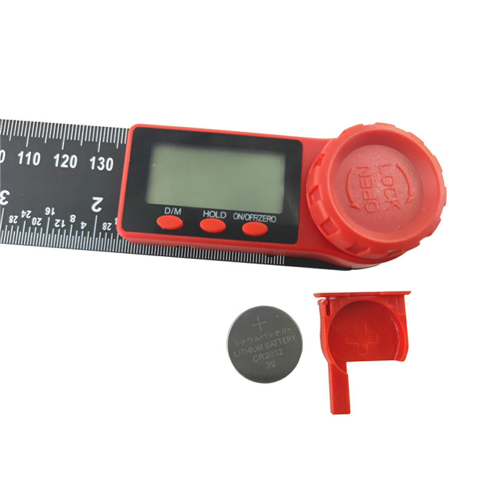 Digital Angle Finder Protractor 2-in-1 Plastic Digital Protractor for Woodworking Angle Measure Tool --M25