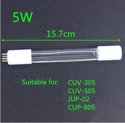 UV Quarz Aquarien Sterilisator Ersetzen Licht Rohr SUNSUN, Grech HW, JUP, CUV, CPF, TASSE Lampe Fisch Panzer Entkeimungslampe: 5w G10q 15.7cm