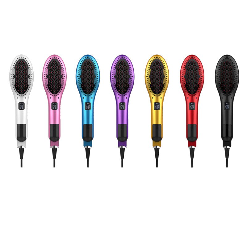 vapeur cheveux lisseur brosse électrique ionique cheveux redressage peigne en céramique chauffage 2 ans de garantie